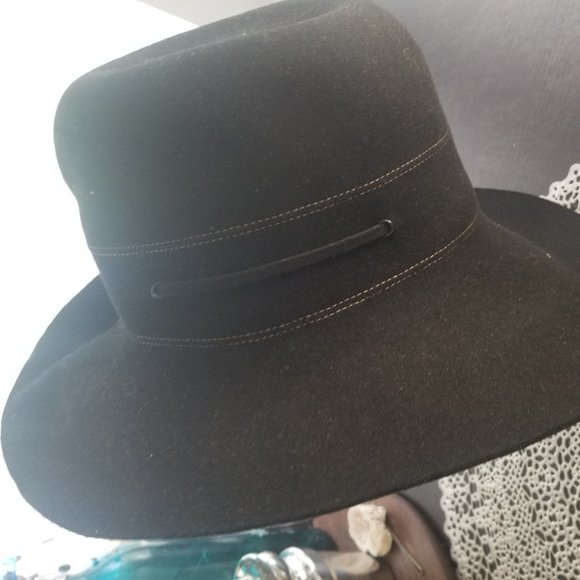 Flechet  Vintage Black Floppy Madcap Hat main image 8
